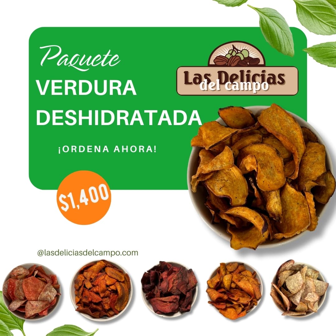 Paquete Verduras deshidratada